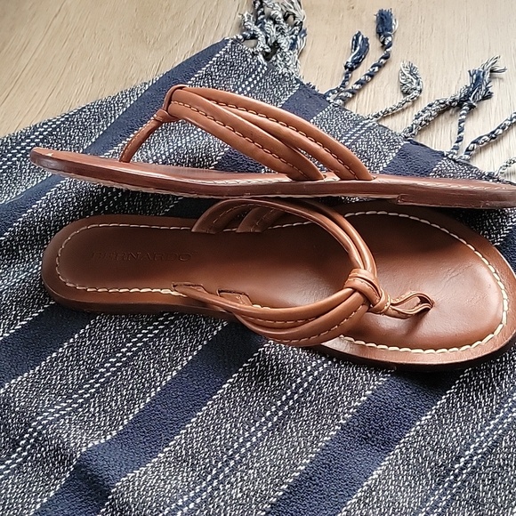 Bernardo Miami Sandal 6.5 In Luggage Calf - Picture 2 of 6